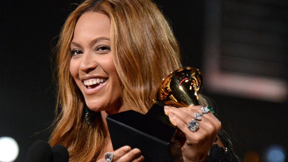 PHOTO: Beyonce accepts award onstage during The 57th Annual Grammy Awards at the Staples Center, Feb. 8, 2015, in Los Angeles.