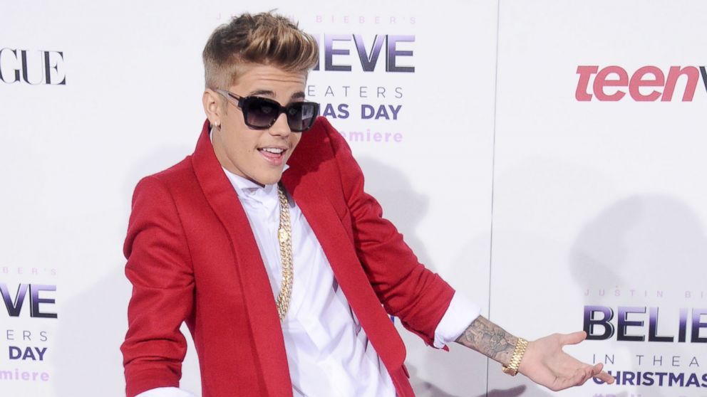 PHOTO: In this file photo, Justin Bieber arrives at the world premiere of "Justin Biebers Believe" on Dec. 18, 2013 in Los Angeles.