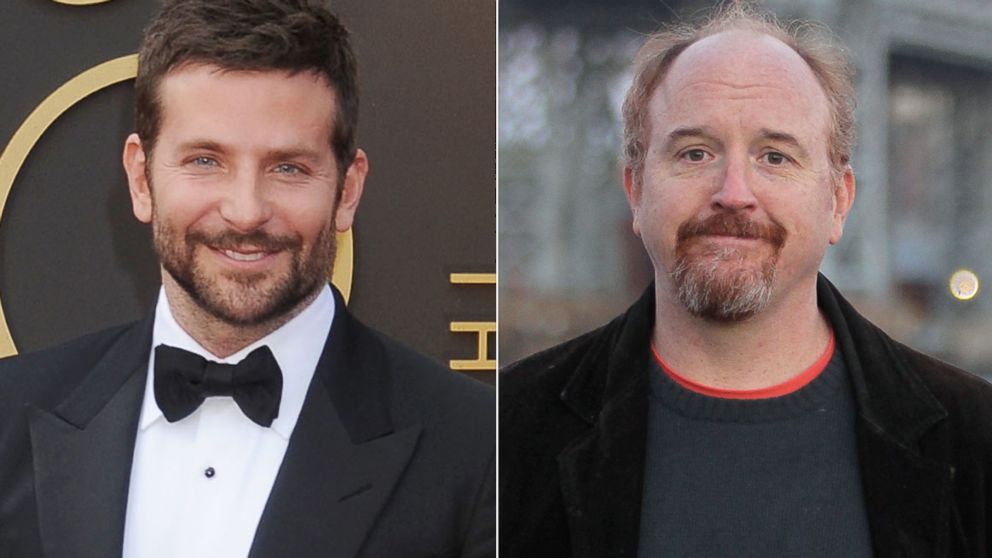 PHOTO: Bradley Cooper, left, is pictured on March 2, 2014 in Hollywood, Calif. Louis C.K., right, is pictured on Oct. 29, 2013 in New York City.