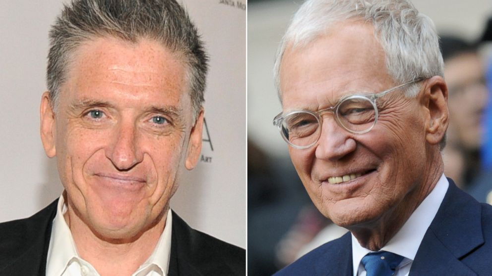PHOTO: Craig Ferguson attends the Santa Monica Museum Of Arts "Precognito" at the Santa Monica Museum of Art, April 23, 2014 in Santa Monica, Calif. | David Letterman is seen, April 2, 2014 in New York City.