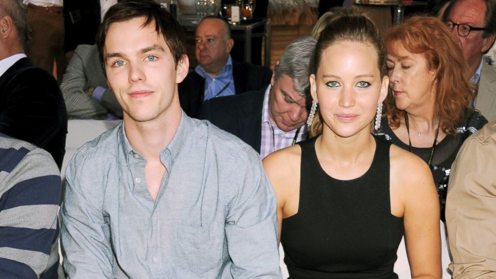 PHOTO: Nicholas Hoult and Jennifer Lawrence attend a cocktail reception during Amber Lounge Fashion Monaco 2012 at Le Meridien Beach Plaza Hotel, May 25, 2012 in Monaco.
