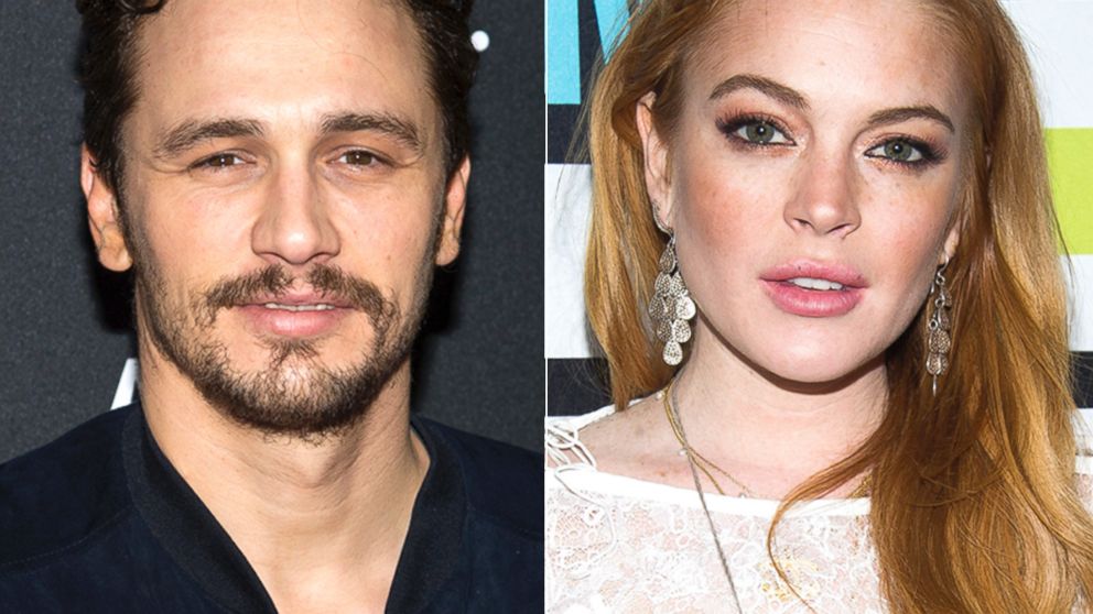 PHOTO: James Franco is seen in Brooklyn, New York, April 29, 2014 | Lindsay Lohan is seen at "Watch What Happens Live," April 17, 2014.