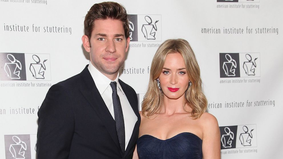 PHOTO: John Krasinski and Emily Blunt attend a gala at Tribeca Rooftop, June 3, 2013, in New York City.