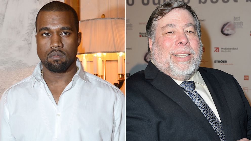 PHOTO: Kanye West ; Steve Wozniak