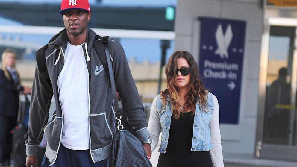 PHOTO: Lamar Odom and Khloe Kardashian are seen in New York, June 19, 2012.