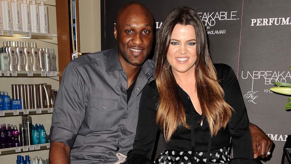 PHOTO: In this file photo, Lamar Odom, left, and Khloe Kardashian, right, are pictured in Orange, Calif. on Jun. 7, 2012.