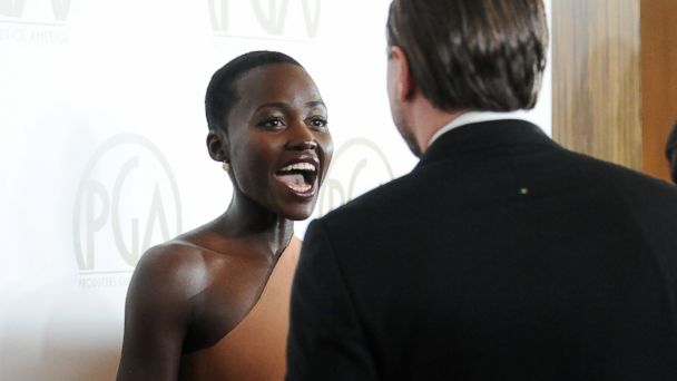 PHOTO: Lupita Nyongo and Leonardo DiCaprio attend the 25th annual Producers Guild Awards at The Beverly Hilton Hotel, Jan. 19, 2014, in Beverly Hills, Calif.