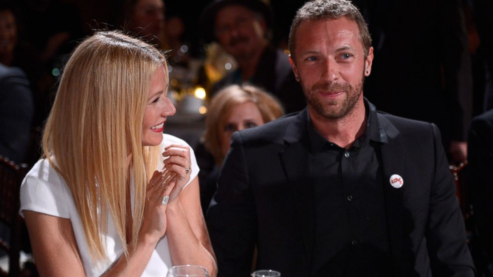 PHOTO: Gwyneth Paltrow, left, and Chris Martin, right, are pictured on Jan. 11, 2014 in Beverly Hills, Calif.