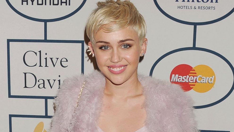 PHOTO: Miley Cyrus attends the 56th annual GRAMMY Awards at The Beverly Hilton in Los Angeles