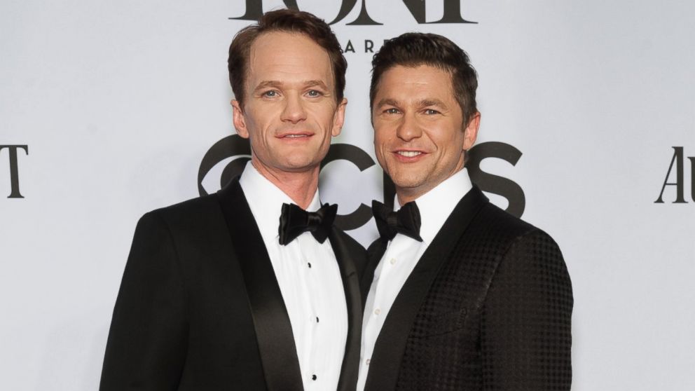 PHOTO: Neil Patrick Harris, left, and David Burtka, right, attend the American Theatre Wings 68th Annual Tony Awards at Radio City Music Hall on June 8, 2014 in New York City.