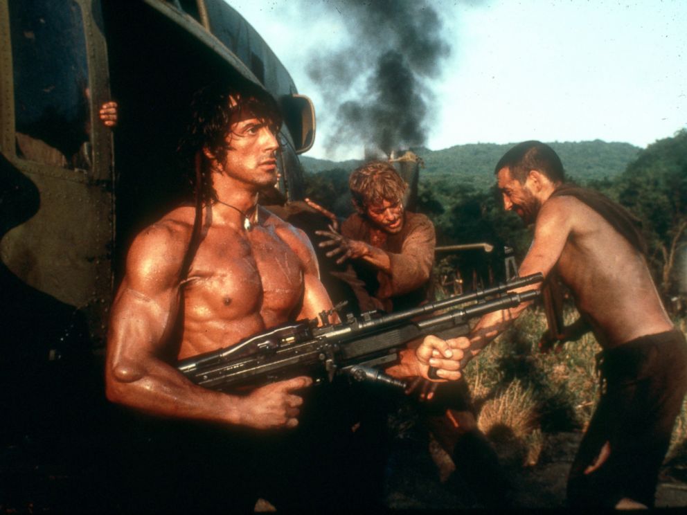 PHOTO: Sylvester Stallone in a scene from Rambo.