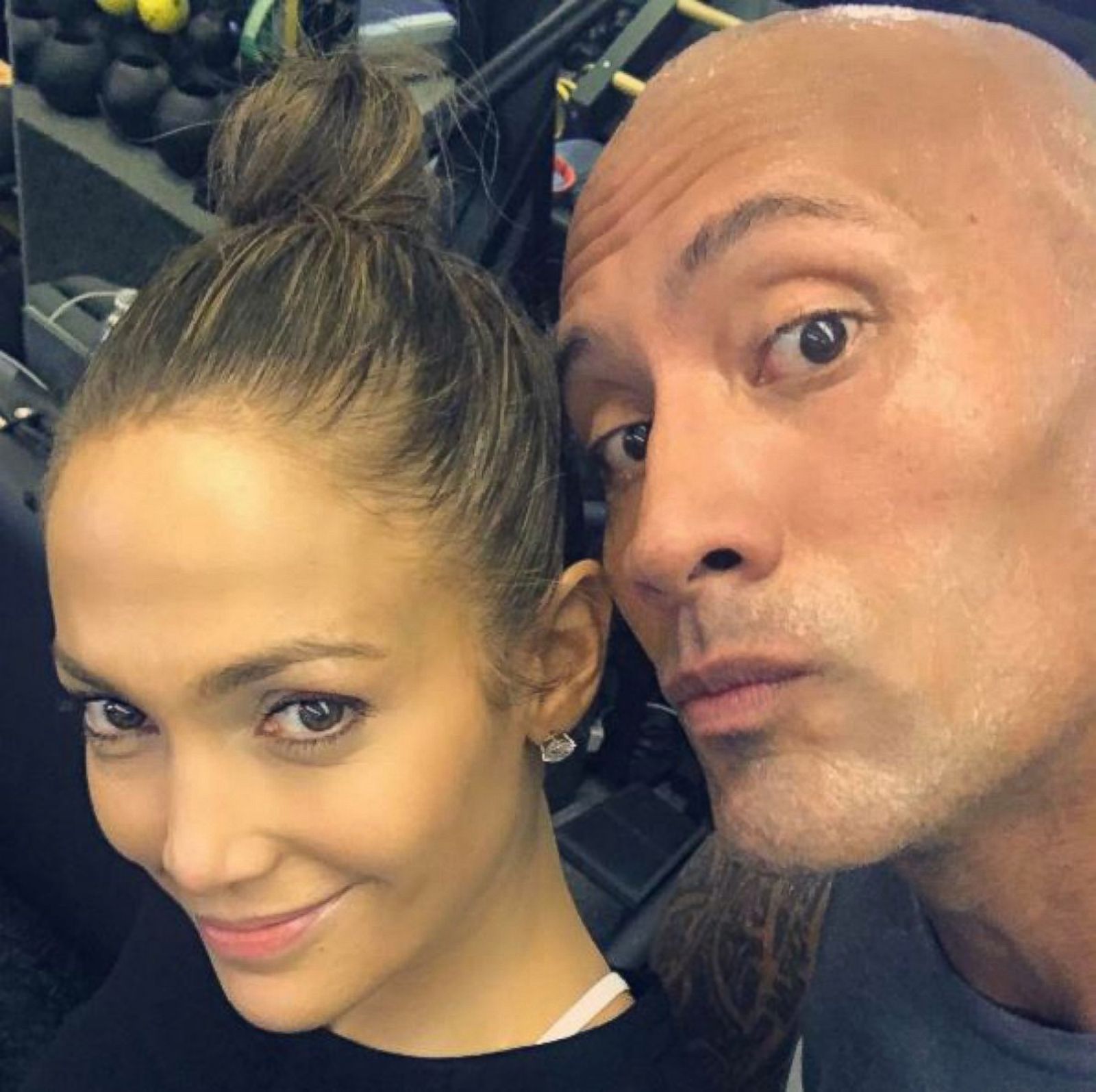 Jennifer Lopez And Dwayne Johnson Sweat It Out Picture | Celebrities On ...