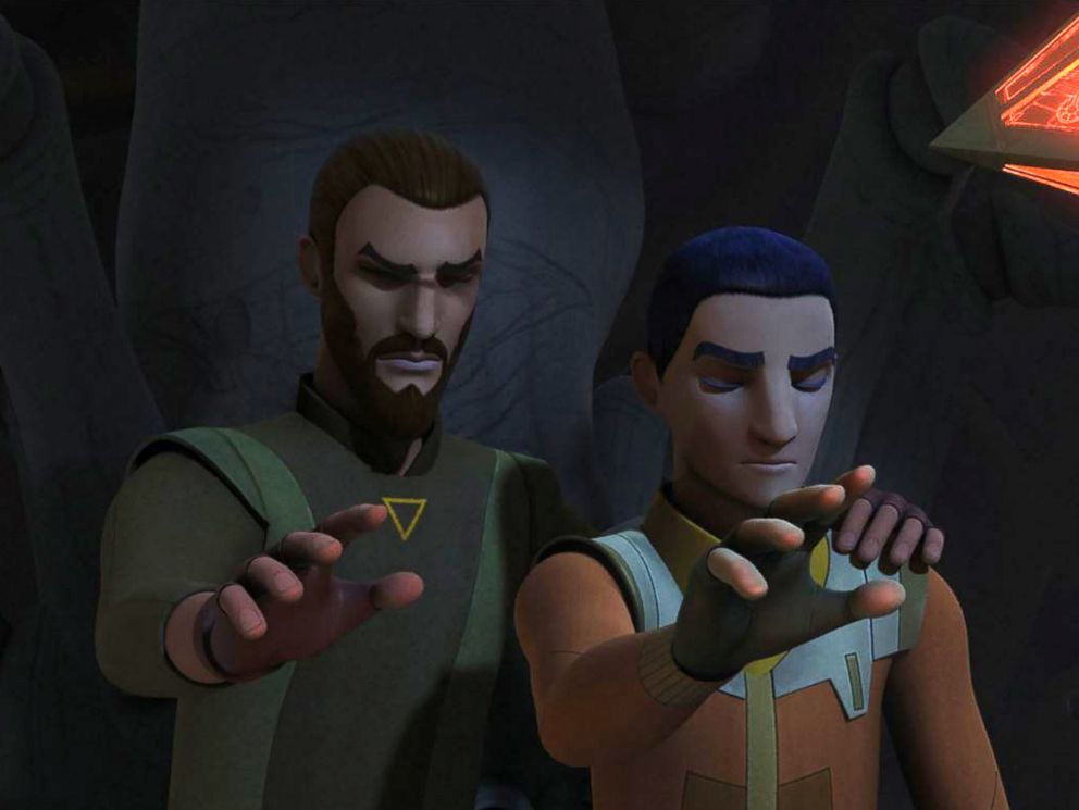 PHOTO: Kanan Jarrus, left, and Ezra Bridger are pictured in Season 4 premiere of Star Wars Rebels (2017).