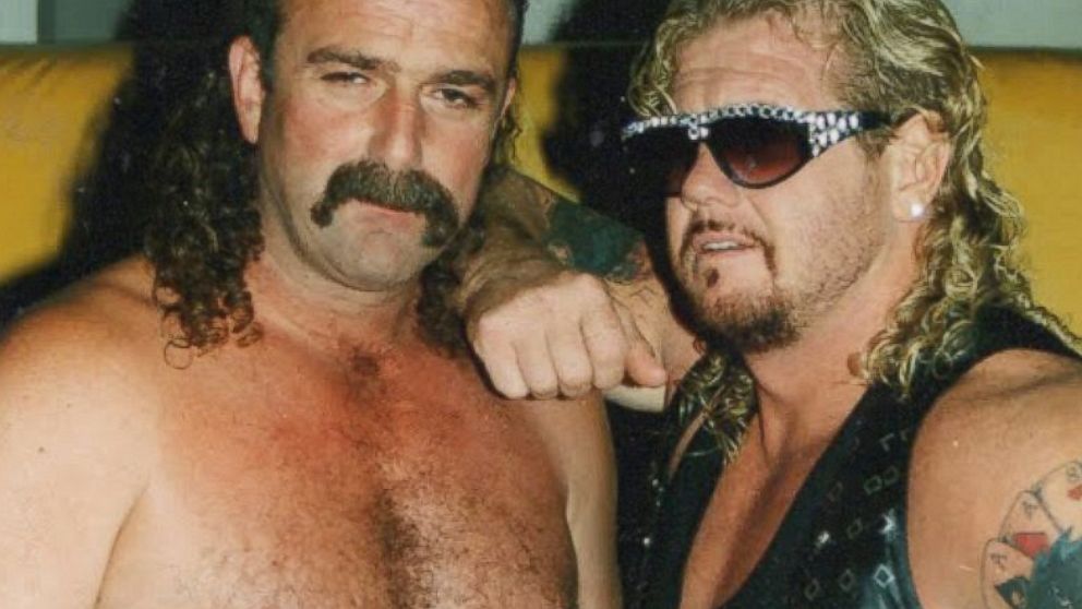 PHOTO: Jake &quot;the snake&quot; Roberts and Diamond Dallas Page are seen in this - HT_JakeAndDallas93_ml_150203_16x9_992