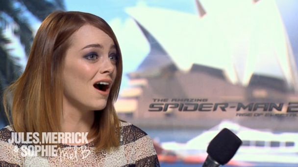 PHOTO: Emma Stone reacts to news that Mel B. of the Spice Girls has made a video for her.