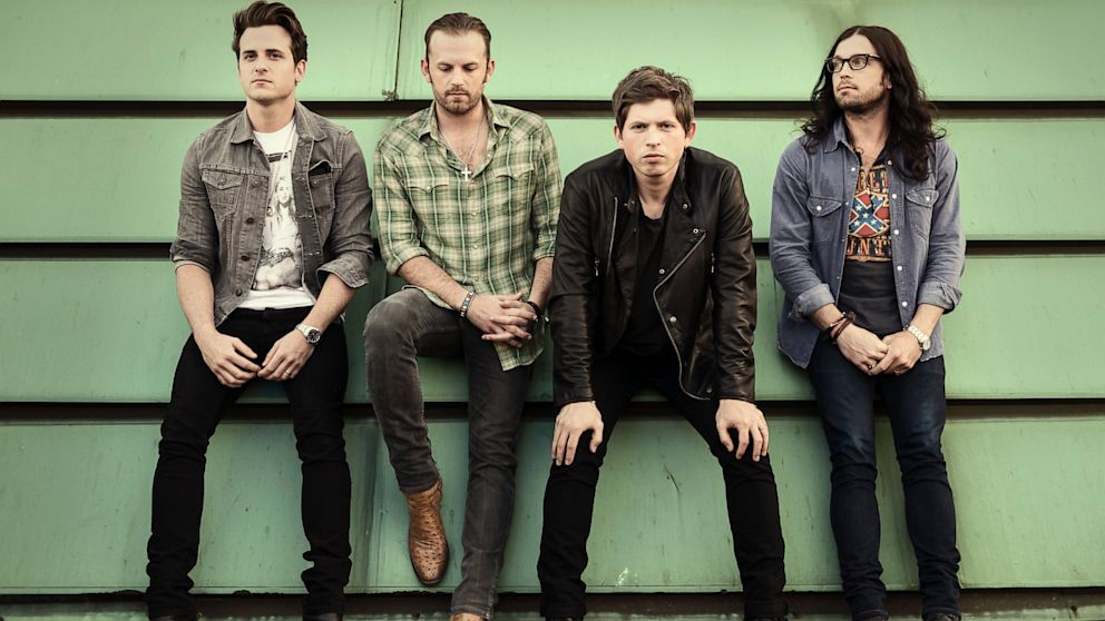 PHOTO: Left to right are Jared Followill, Caleb Followill, Matthew Followill and Nathan Followill of the Kings of Leon.