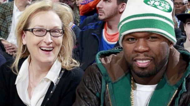 HT meryl streep 50 cent jef 140127 16x9 608 Check Out New BFFs: Meryl Streep and 50 Cent