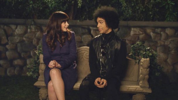 PHOTO: Zooey DesChanel and Prince pictured in a still from the "Prince" episode of "New Girl," which aired Feb. 2, 2014.