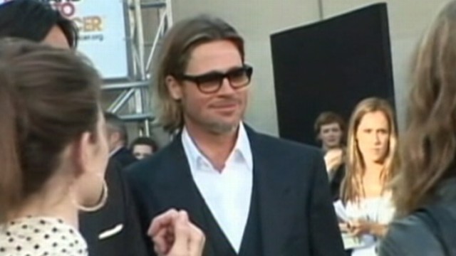 VIDEO: The actor gave uplifting advice to man during Moneyball screening.