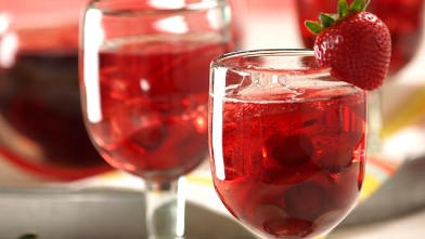 PHOTO: The sweetheart red sangria cocktail is shown here.