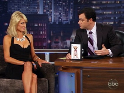 VIDEO: Jimmy Kimmel quizzes Paris Hilton.