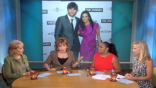VIDEO: The View discusses rumors that Ashton Kutcher is cheating on Demi Moore.