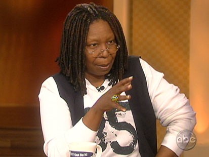 Picture Whoopi Goldberg on The View.
