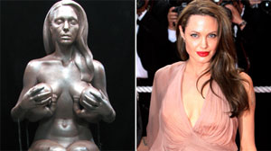 Nude life-size statue of Angelina Jolie set to go on display