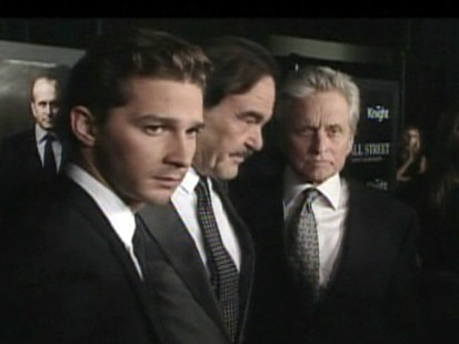 VIDEO: Shia LaBeouf praises Michael Douglas at the Wall Street 2 premiere.