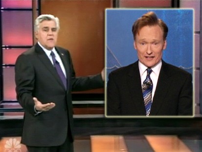 VIDEO: Jay Leno and Conan OBrien make light of their scheduling situation at NBC.
