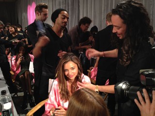 Backstage at the Victoria's Secret Show