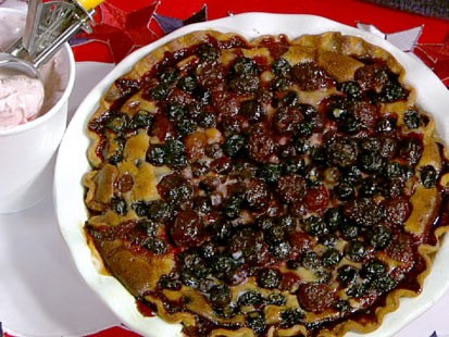 PHOTO: Carla Halls blueberry cherry pie is shown here.