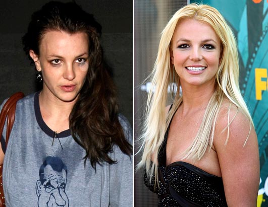 Celebrities Sans Make-up Britney Spears