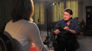 PHOTO The ABC News Interview With Charlie Sheen
<p>
A Special Edition of 20/20: The Charlie Sheen Interview Airs Tuesday at 10 pm ET on ABC