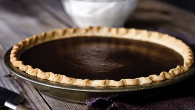 PHOTO: Michael Symon's chocolate pumpkin pie is shown here.