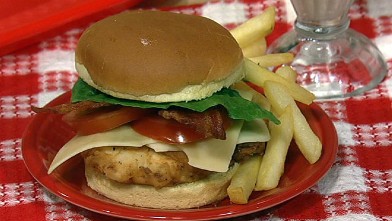 PHOTO: Clinton Kelly's chicken club sandwich is shown here.