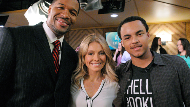 PHOTO: House DJ for the day is Connor Cruise on the newly-rechristened syndicated talk show, LIVE with Kelly and Michael.
