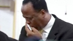 Conrad Murray in church