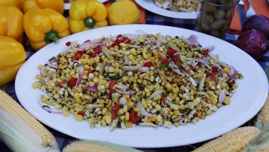 PHOTO: Marcus Samuelsson's charred corn salad is shown here in this undated photo.