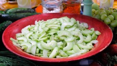 PHOTO: Cucumber salad is shown.
