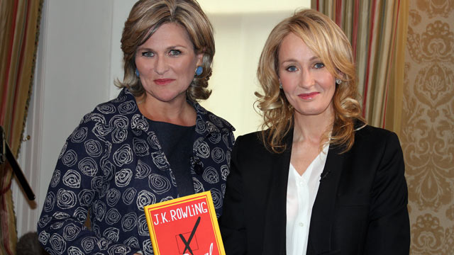 PHOTO: "Nightline" co-anchor Cynthia McFadden holds author J.K. Rowlings personal copy of her highly anticipated novel "The Casual Vacancy." The interview airs on "Good Morning America," "World News with Diane Sawyer" and "Nightline" on Wednesday, Septem