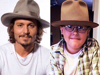 Johnny Depp sent his hat to Jack Taylor, a 12-year-old Wisconsin fan.