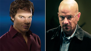 PHOTO Michael C. Hall is shown in a scene from "Dexter," left./Bryan Cranston is shown in a scene from "Breaking Bad," right.