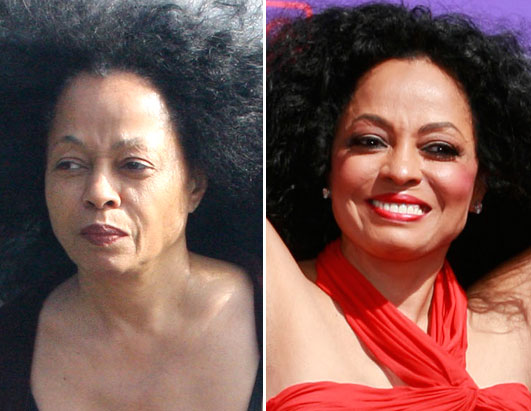 Celebrities Sans Make-up Diana Ross