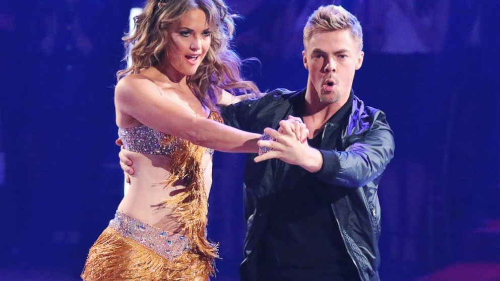 PHOTO: Amy Purdy and Derek Hough perform on the season premiere of Dancing with the Stars on March 17, 2014.