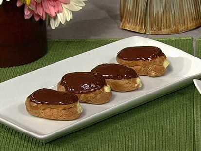 Gail Simmon's eclairs with hazelnut creme are shown here.