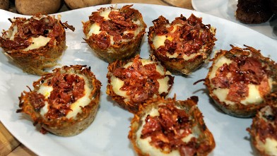 PHOTO: Sunny Anderson's eggs in baskets recipe is shown here.