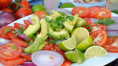 PHOTO: Emeril's Avocado, Tomato and Vidalia Onion Salad is seen here in this undated photo.