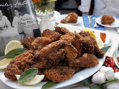 PHOTO: Michael Romanos fried chicken recipes is shown here.