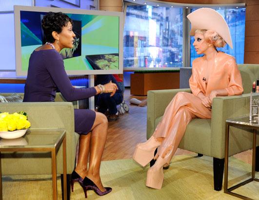 Lady Gaga Wears 'Condom-Inspired Outfit' on 'GMA'